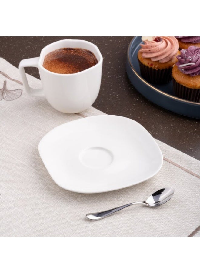Ariane Earth Ivory Fine Porcelain Saucer 14.5cm, Premium Coffee Cup Saucer - Image 2