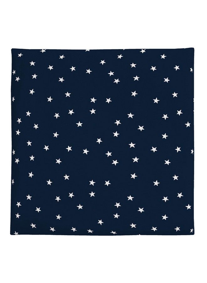 Carter's Navy w/White Stars Crib Sheet - Image 1