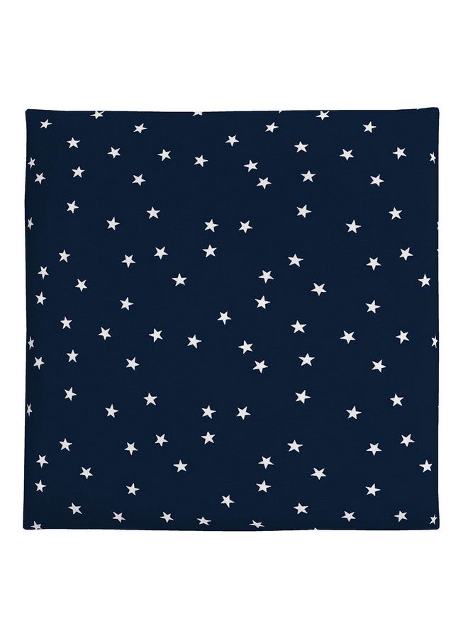 Carter's Navy w/White Stars Crib Sheet - Image 2