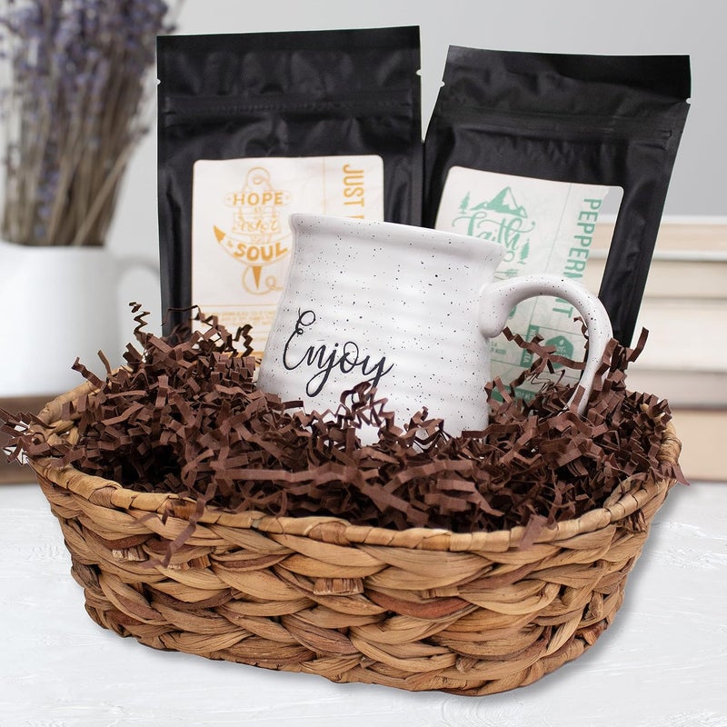 MagicWater Supply MagicWater Crinkle Cut Paper for Gift Baskets - 2LB - Coffee Brown - Perfect for Shredded Paper Filler, Basket Filler, Gift Boxes, Bridesmaid Gifts, Christmas Stuffers & More – Ideal for All Occasions - Image 4
