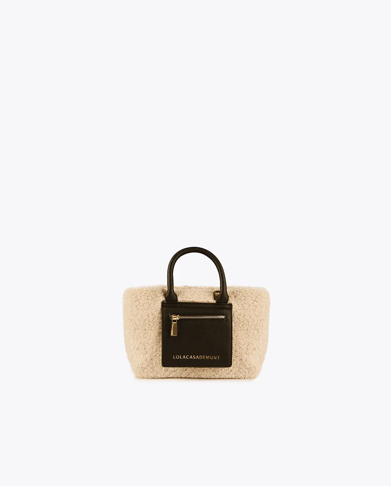 Lola Casademunt Faux shearling crossbody bag