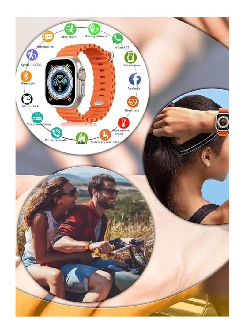 T800 UItra NFC Smartwatch Men Women Bluetooth Call Waterproof Wireless Charging Fitness Bracelet - Image 3