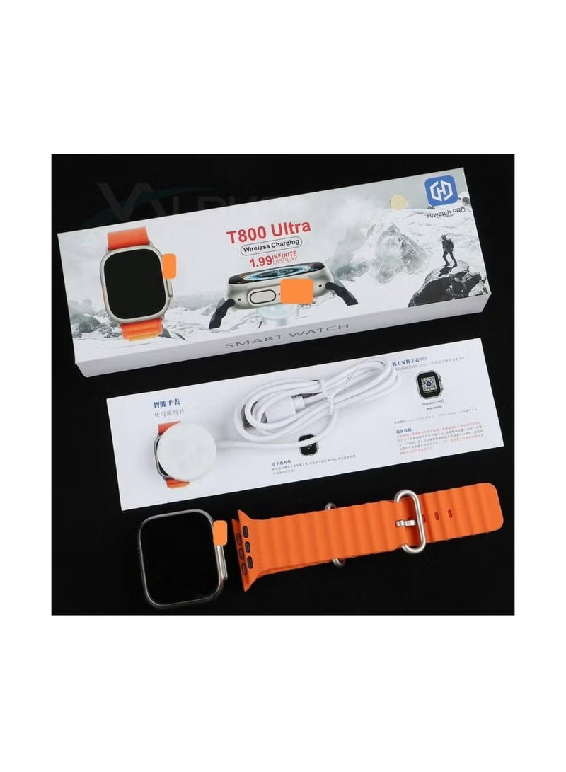 T800 UItra NFC Smartwatch Men Women Bluetooth Call Waterproof Wireless Charging Fitness Bracelet - Image 4