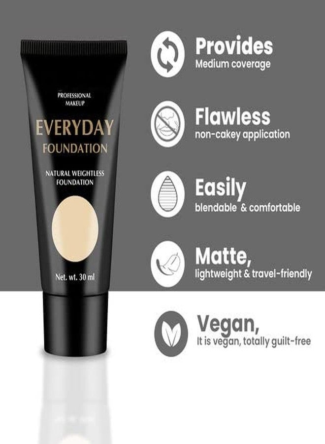 Feelhigh Professional Makeup Everyday Foundation Natural Weightless Foundation (BE-01 Soft Beige) - Image 4