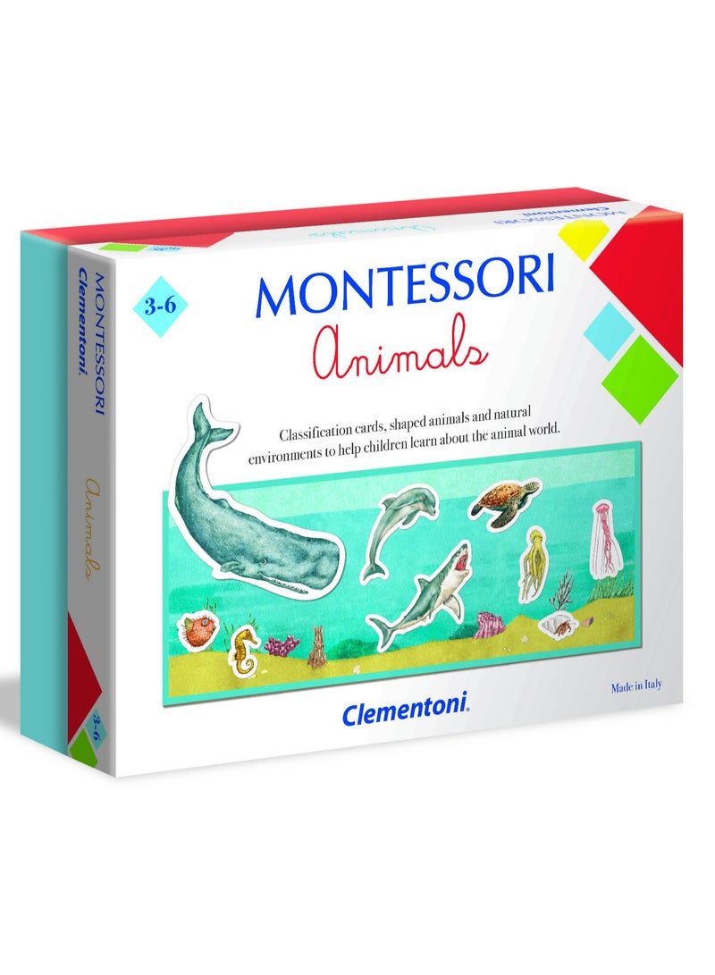 Clementoni Montessori- Animals Learning Activity Set- For Age 3 Years+ - Image 1