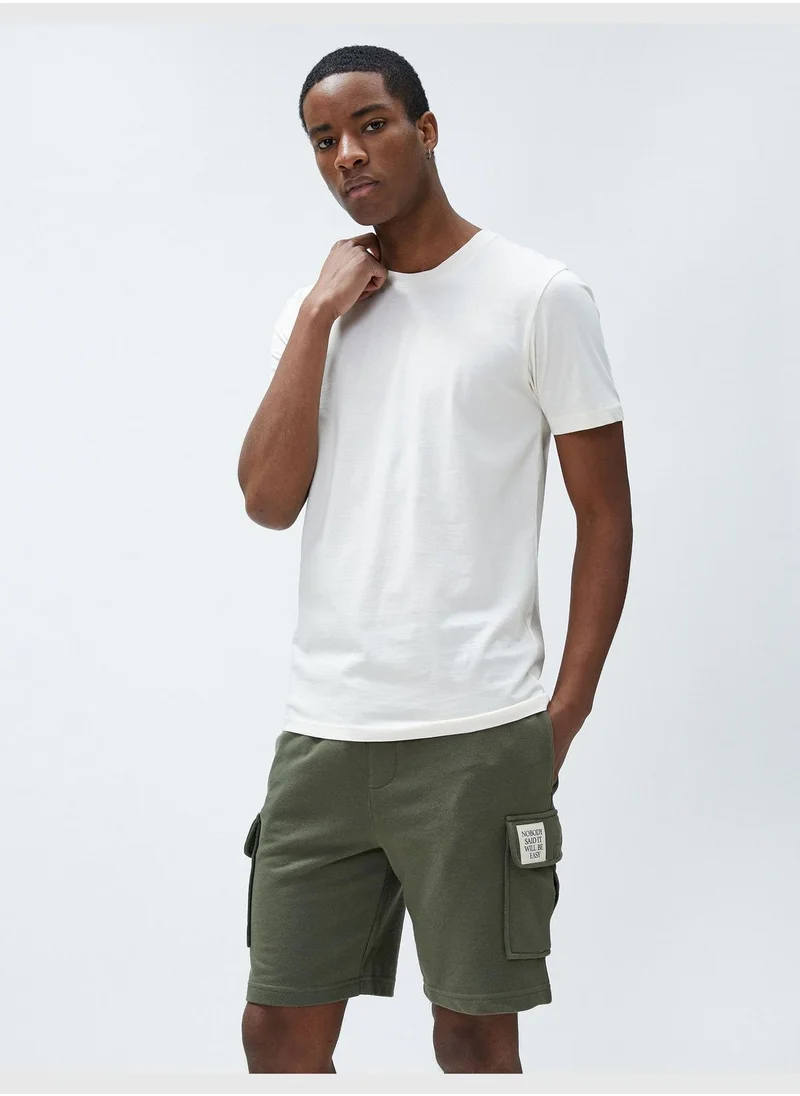 كوتون Cargo Shorts Pocket Detailed Drawstring Slim Fit