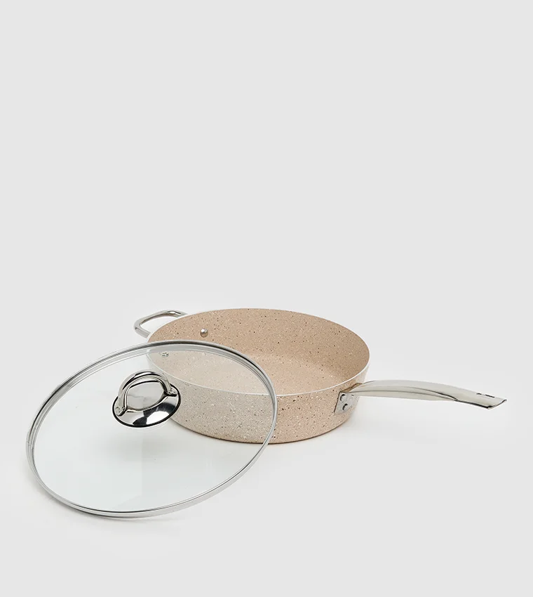 Sur La Table Granite Saute Pan w/Lid 28cm Cappuccino