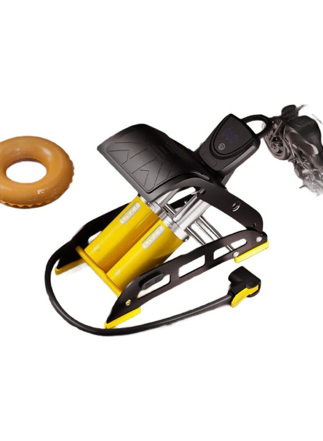 JD.com Jingzao Foot-Operated Digital High-Pressure Air Pump For Bicycles, Electric Bikes, Motorcycles, And Cars - Image 2
