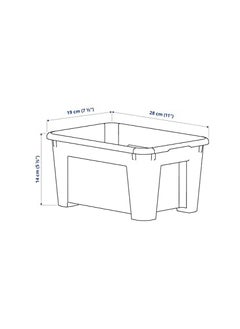 Graidient span Graidient span ikeaSAMLA Box transparent 28x19x14 cm5 l with lid  - Image 4