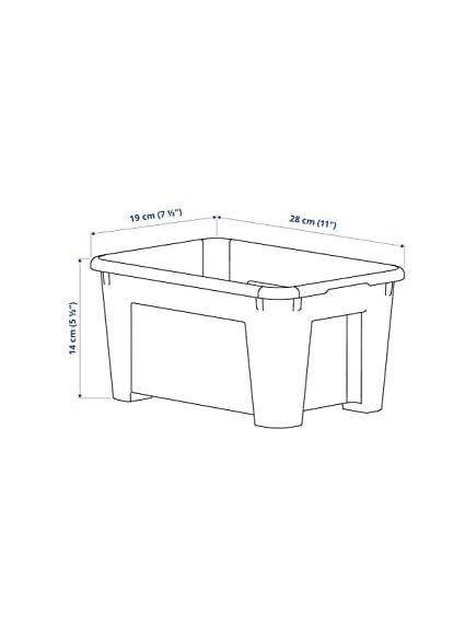 Graidient span - Graidient span ikeaSAMLA Box transparent 28x19x14 cm5 l with lid - Image 1
