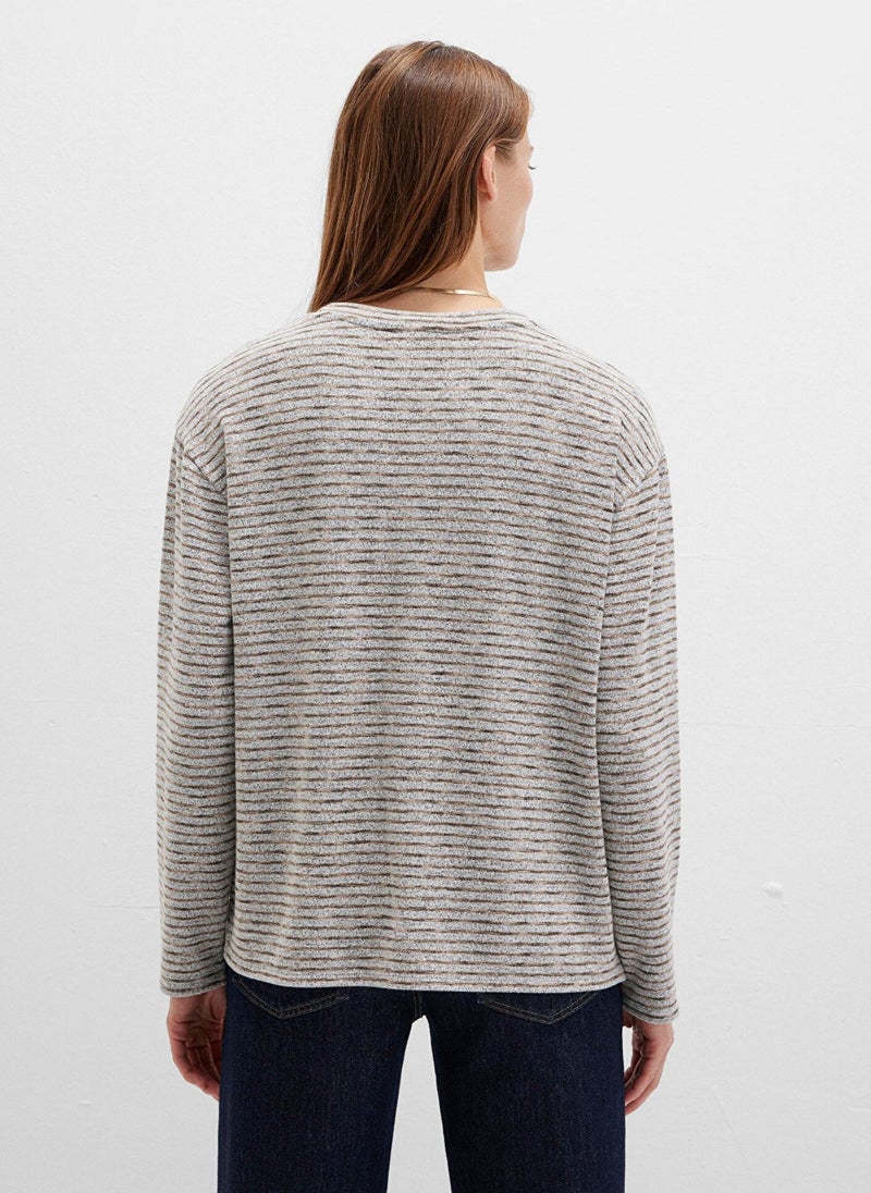 MAVI Crewneck Striped T-Shirt - Image 4