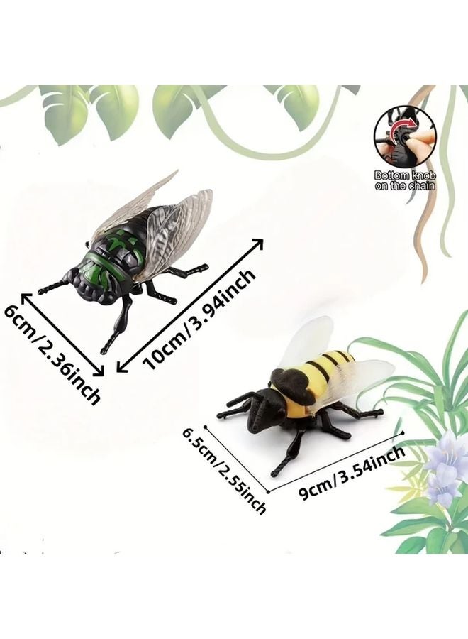 4 قطع لعبة قط نحلة ذهبية وصرصور آلية ألعاب حشرات للعب في الداخل والخارج - Image 3