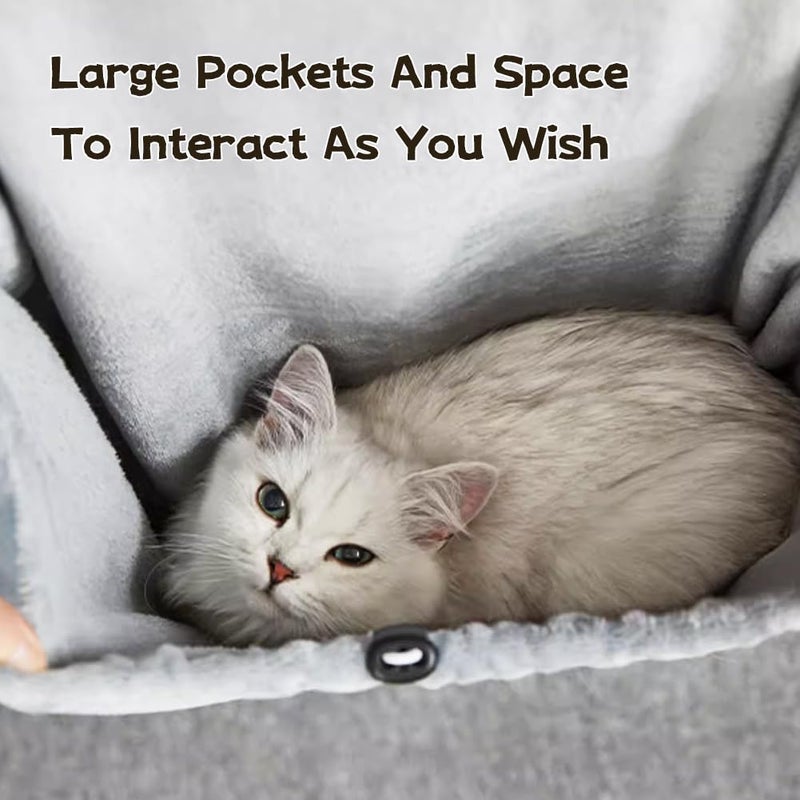 La La PetÂ® Adjustable Cat Apron Carrier with Holes Pet Carrier Sleeping Bag Pet Carrier Sling Cat Carrier Bag Cat Carrier Pouch for Small Sized Animals - Image 4