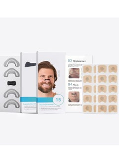 YOKA Sleep Better, Anti-Snoring Nose Strips, Safe and Effective Nose Patches, Better Breathing, Intake Breathing Nose Strips, Unisex Anti-Snoring Equipment for Home (15 Pairs of Nose Patches, White Option Available)  - Image 5