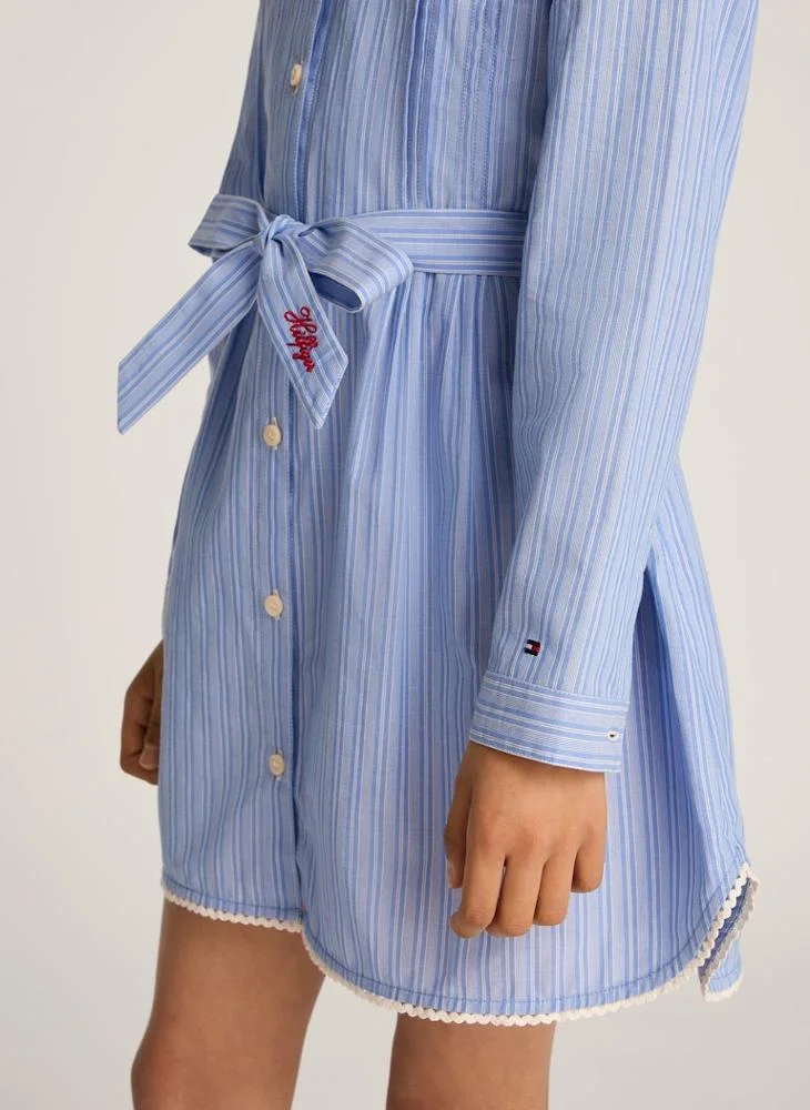 TOMMY HILFIGER STRIPE SHIRT DRESS LS