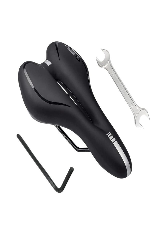 FCCRACING Gel Bicycle Saddle Combo for Men & Women | Soft Waterproof Gel Seat with Wrench & Allen Key Combo | Shock-Absorbing Comfort Saddle for MTB, Road, Hybrid & Fitness Bikes | Saddle for Bicycle - Image 2