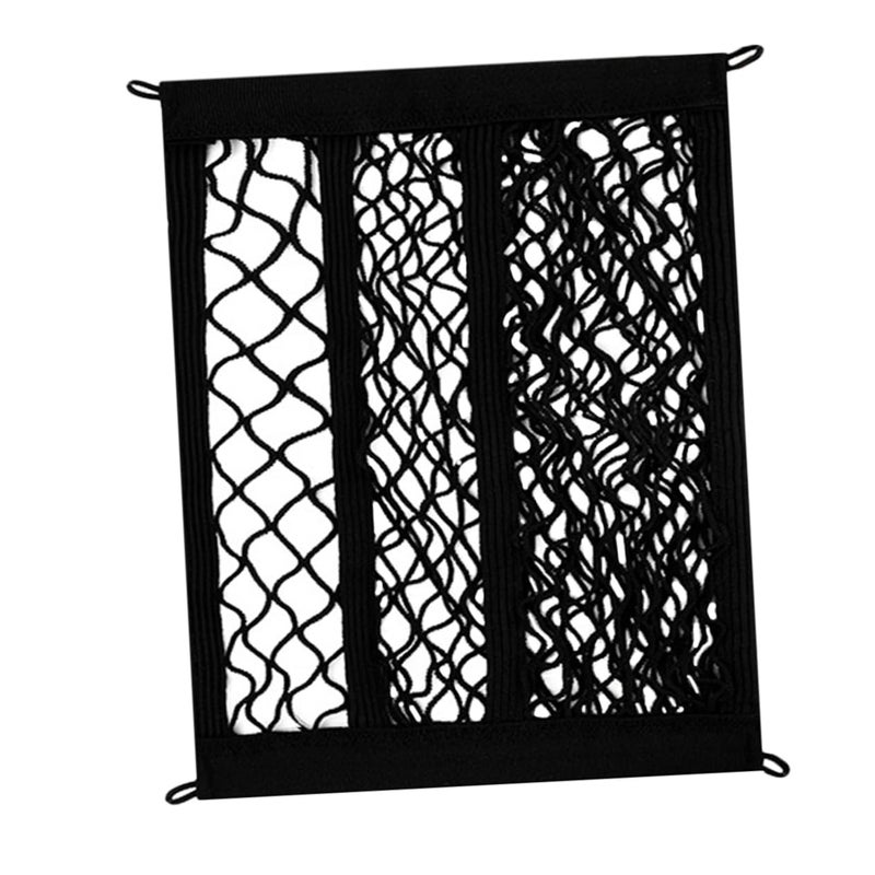 Elastic Cargo Net Storage Mesh For Car Trunk Bike Front Pouch Black - Image 2