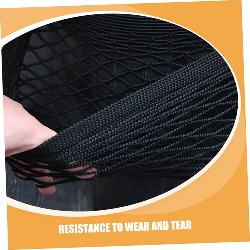 Elastic Cargo Net Storage Mesh For Car Trunk Bike Front Pouch Black - Image 4