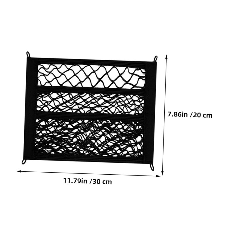 Elastic Cargo Net Storage Mesh For Car Trunk Bike Front Pouch Black - Image 3