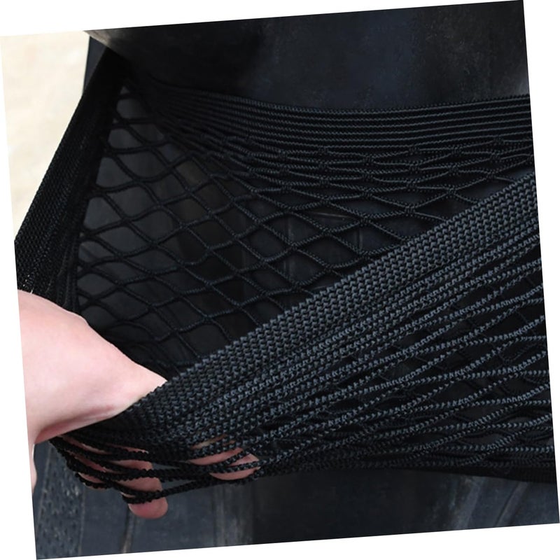 Elastic Cargo Net Storage Mesh For Car Trunk Bike Front Pouch Black - Image 5