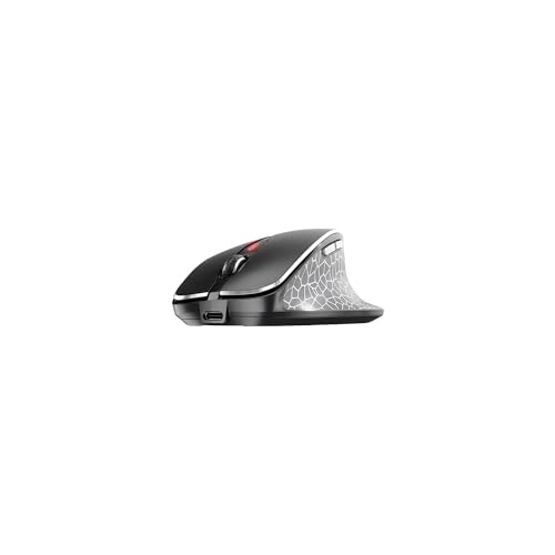 Cherry MW 8C Ergo Wireless & Rechargeable Mouse Ergonomic Right-Handed Bluetooth or Wireless Connection AES-128 Encrypted High-Precision Sensor Black - Image 3