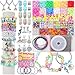 LovelyMoon Bracelet Making Kit 3400 Pcs Beads for Charm Friendship Jewelry Making Supplies Unicorn Mermaid Art Crafts Birthday Christmas Gifts for Girls Ages 6 7 8 9 10 11 12 Years Old - Image 3