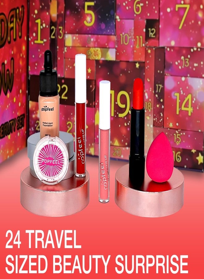 Hywestger Makeup Advent Calendar 2025 Teens Girls Christmas Countdown Calendar Makeup Gift Set,Xmas 24 Individually Gift Box Calendar for Women Full Make up Kit - Image 4