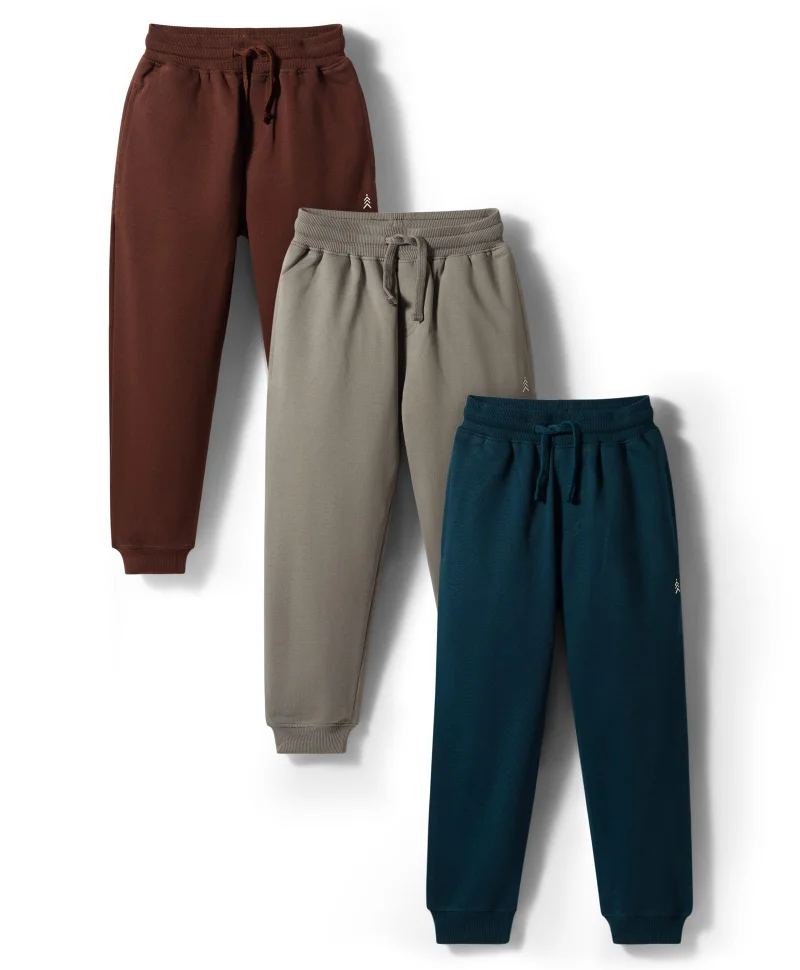 Pine Kids Pine Kids Knit Full Length Solid Color Lounge Pants Pack of 3 - Assorted