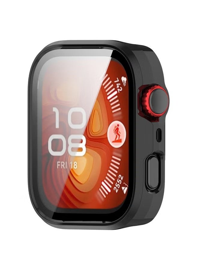 Huawei Watch Fit 4 Case Hard PC Case with Tempered Glass Screen Protectors Full Protective Cover - Image 3