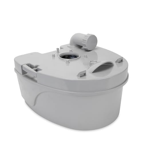 Camco Camper / RV Premium Travel Toilet - Features a 5.3-Gallon Detachable Holding Tank, Pump Flush Design & Spring-Loaded Latch (41544) - Image 3
