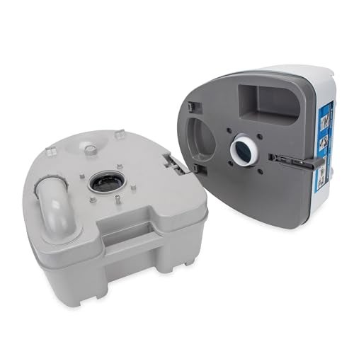 Camco Camper / RV Premium Travel Toilet - Features a 5.3-Gallon Detachable Holding Tank, Pump Flush Design & Spring-Loaded Latch (41544) - Image 2