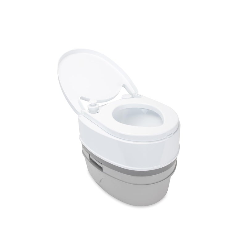 Camco Camper / RV Premium Travel Toilet - Features a 5.3-Gallon Detachable Holding Tank, Pump Flush Design & Spring-Loaded Latch (41544) - Image 5