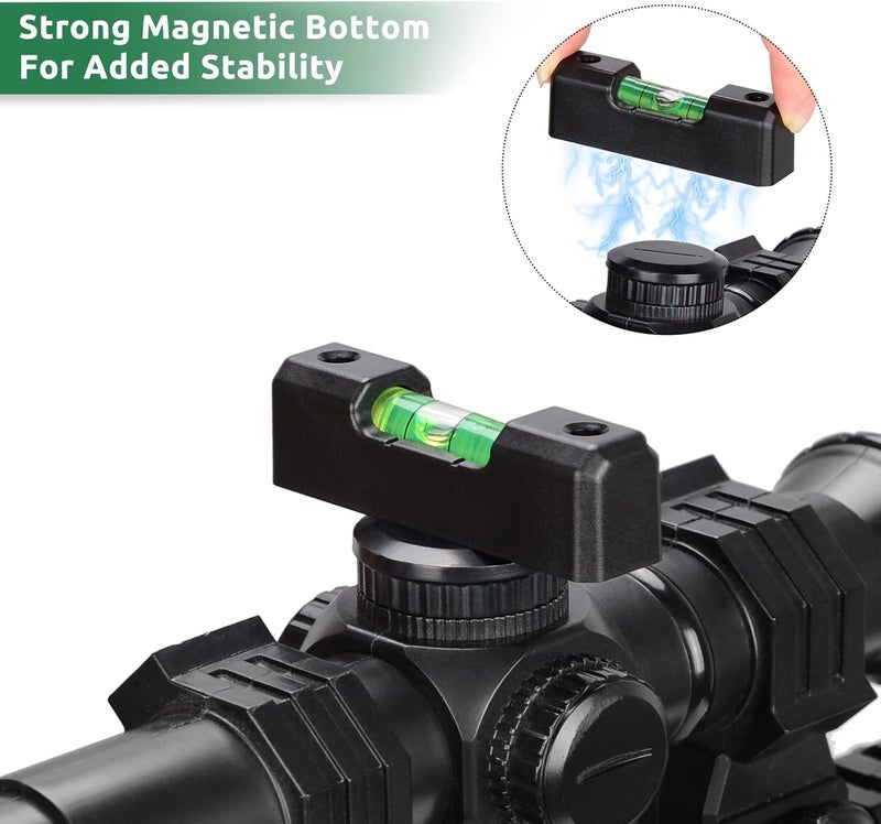 Pridefend Bubble Level, Scope Mounting Kit, Precision Scope Level Bubble Clip and Bubble Levels and Storage Case for Magnetic Universal Leveling Tool - Image 5