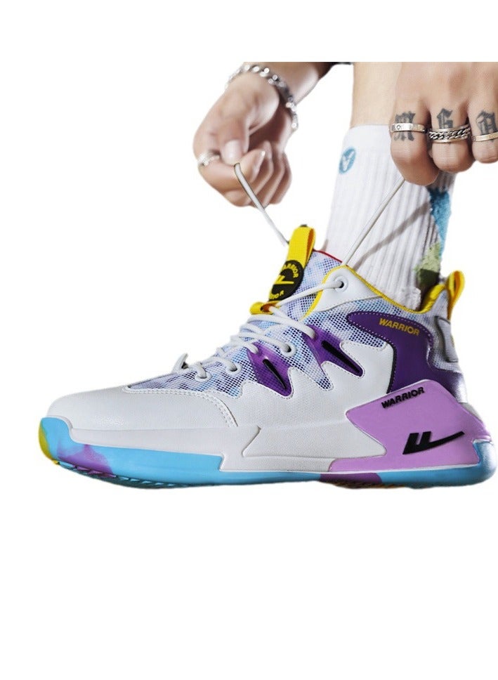 Warrior New Thick Soled Wear-Resistant Mesh Basketball Shoes  - Image 1