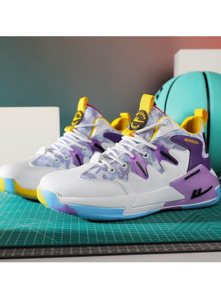 Warrior New Thick Soled Wear-Resistant Mesh Basketball Shoes  - Image 2