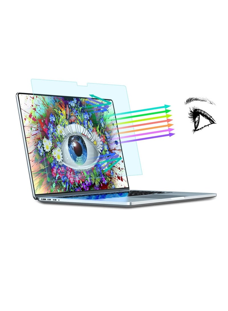 1Pack Compatible with MacBook Air 13.6 Inch (2022-2025, M2/M3/M4 A2681 A3113 A3240) Blue Light Screen Protector, Anti Glare Anti Scratch Laptop Screen Protector Guard - Image 1