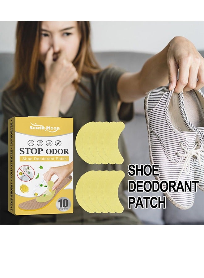 SOUTH MOON Shoe Deodorant Patch- Athlete's Foot Soothing Insolestickers, Antiperspirant Foot Care Stickers, Suitable for People with Foot Odor and Sweaty Feet Prevent Blisters on the Soles of the Feet 10PCS - Image 2
