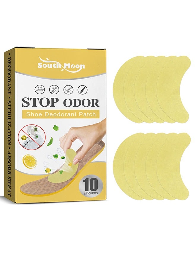 SOUTH MOON Shoe Deodorant Patch- Athlete's Foot Soothing Insolestickers, Antiperspirant Foot Care Stickers, Suitable for People with Foot Odor and Sweaty Feet Prevent Blisters on the Soles of the Feet 10PCS - Image 1