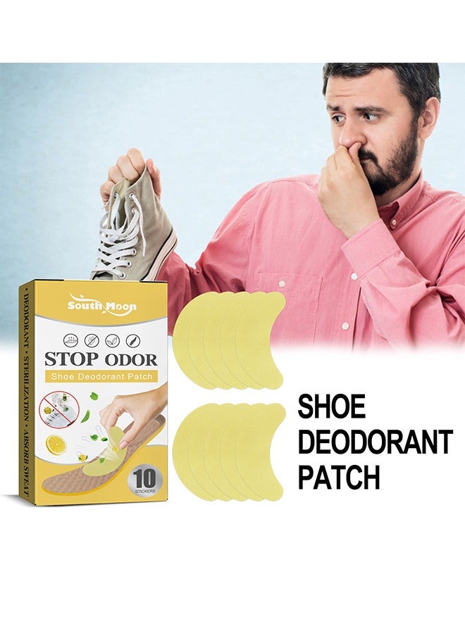 SOUTH MOON Shoe Deodorant Patch- Athlete's Foot Soothing Insolestickers, Antiperspirant Foot Care Stickers, Suitable for People with Foot Odor and Sweaty Feet Prevent Blisters on the Soles of the Feet 10PCS - Image 3