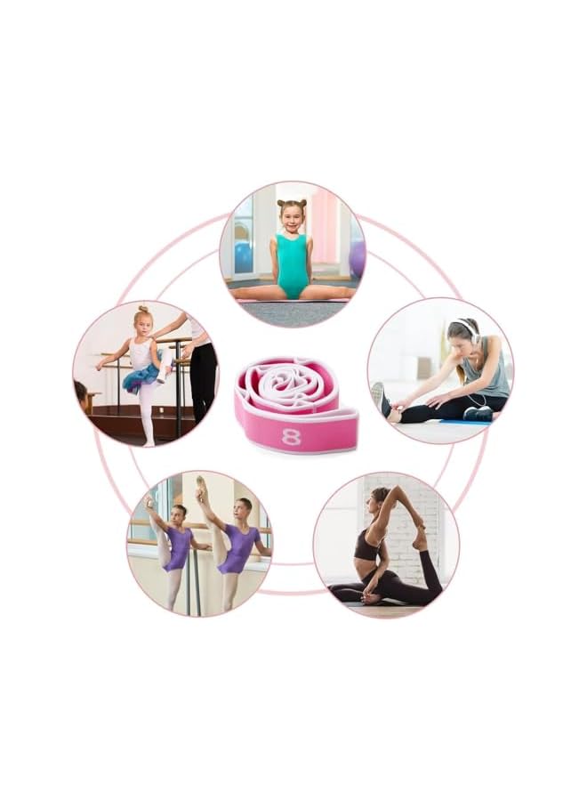 S-TOP Stretch Band Strap for Yoga, Elastic Exercise Stretching Band for Physical Therapy Dance Workout Fitness - Image 5