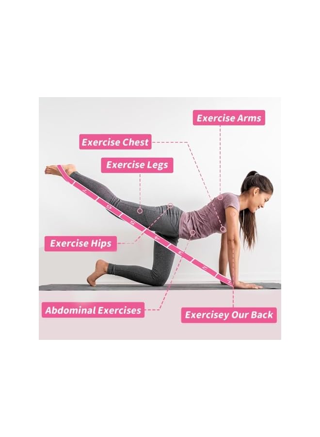 S-TOP Stretch Band Strap for Yoga, Elastic Exercise Stretching Band for Physical Therapy Dance Workout Fitness - Image 3
