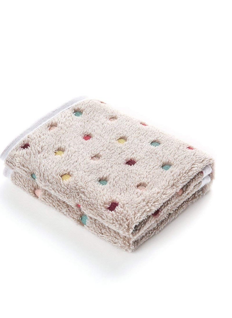 KASTWAVE 3 Blankets Super Soft and Fluffy Quality Wool Pet Blanket Facecloth Blanket for Dogs Puppies Cats Sleeping Blanket (3 Colors, 76x52cm)  - Image 2