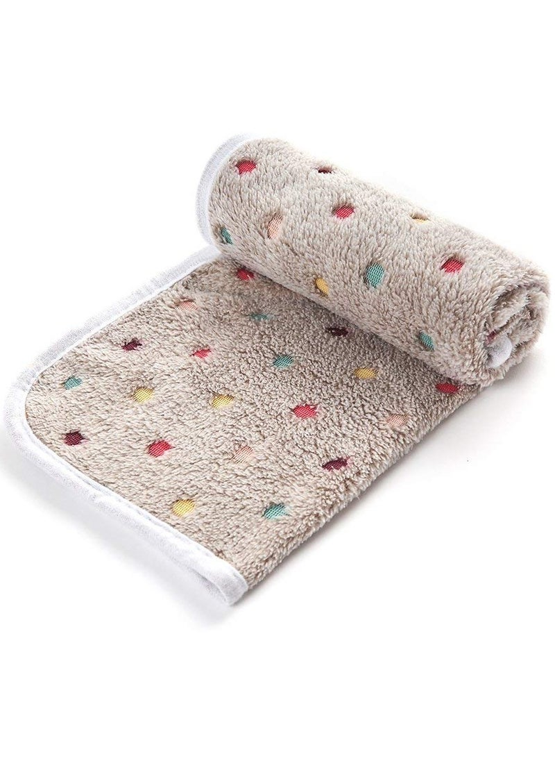 KASTWAVE 3 Blankets Super Soft and Fluffy Quality Wool Pet Blanket Facecloth Blanket for Dogs Puppies Cats Sleeping Blanket (3 Colors, 76x52cm)  - Image 3