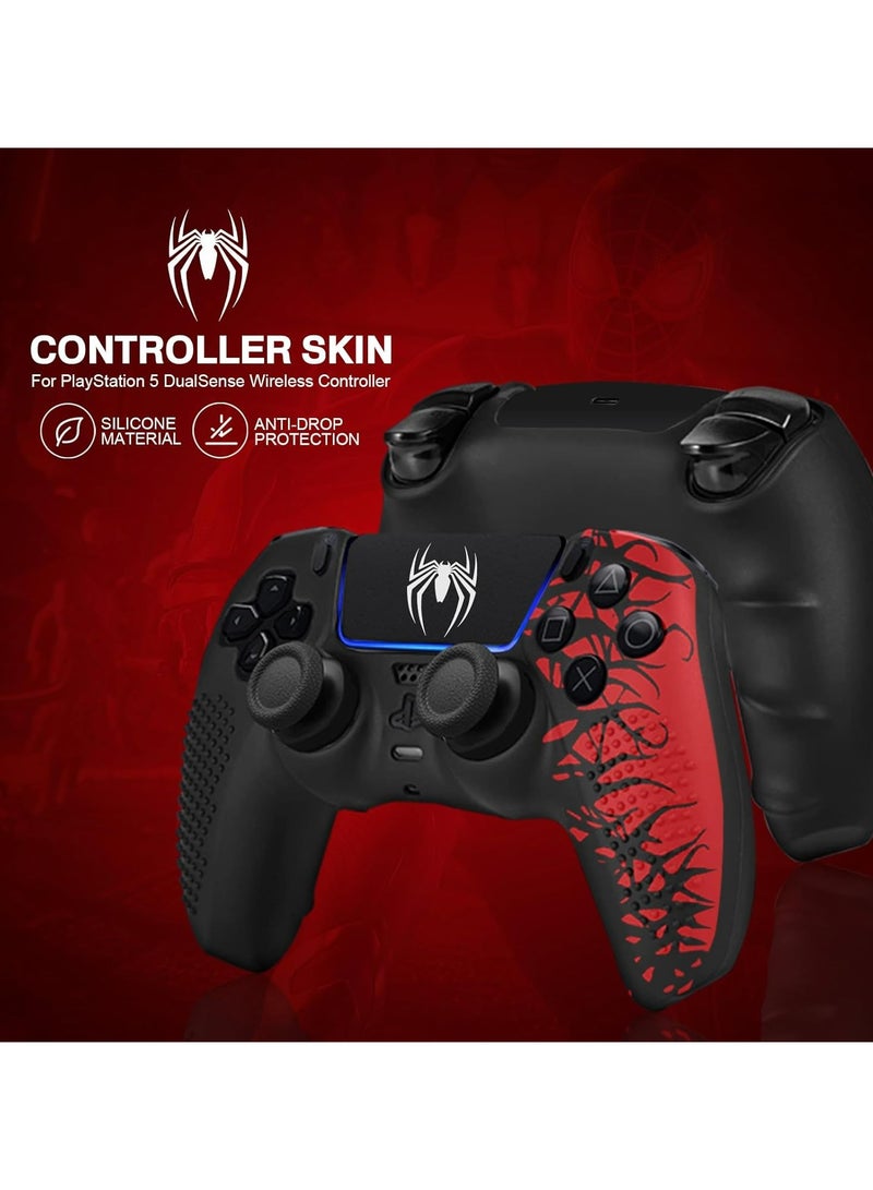 Anti-Slip Silicone Skin for PS5 Controller - Soft Protective Cover Case & Touch Pad Stickers | Enhance Grip & Comfort | Controller Accessories for PlayStation 5 - Image 5
