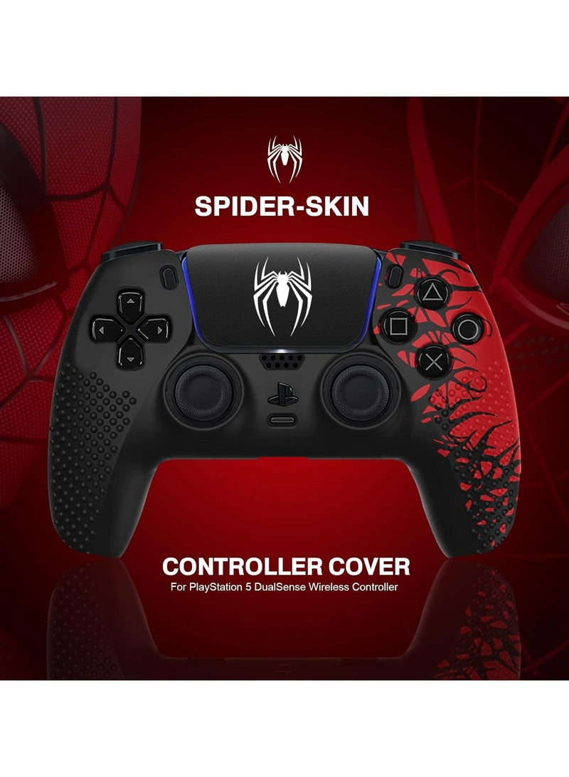Anti-Slip Silicone Skin for PS5 Controller - Soft Protective Cover Case & Touch Pad Stickers | Enhance Grip & Comfort | Controller Accessories for PlayStation 5 - Image 2