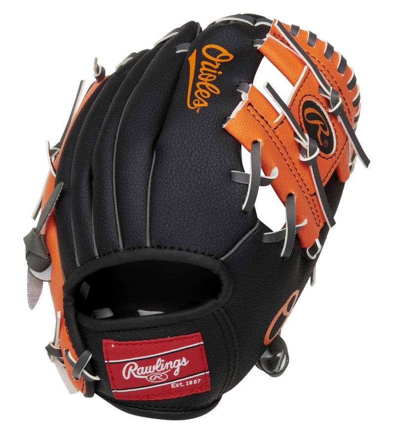 Rawlings راولينغز | سلسلة قفازات لاعبي MLB | قفازات كرة السلة للأطفال والشباب | بالتيمور أوريولز - Image 3