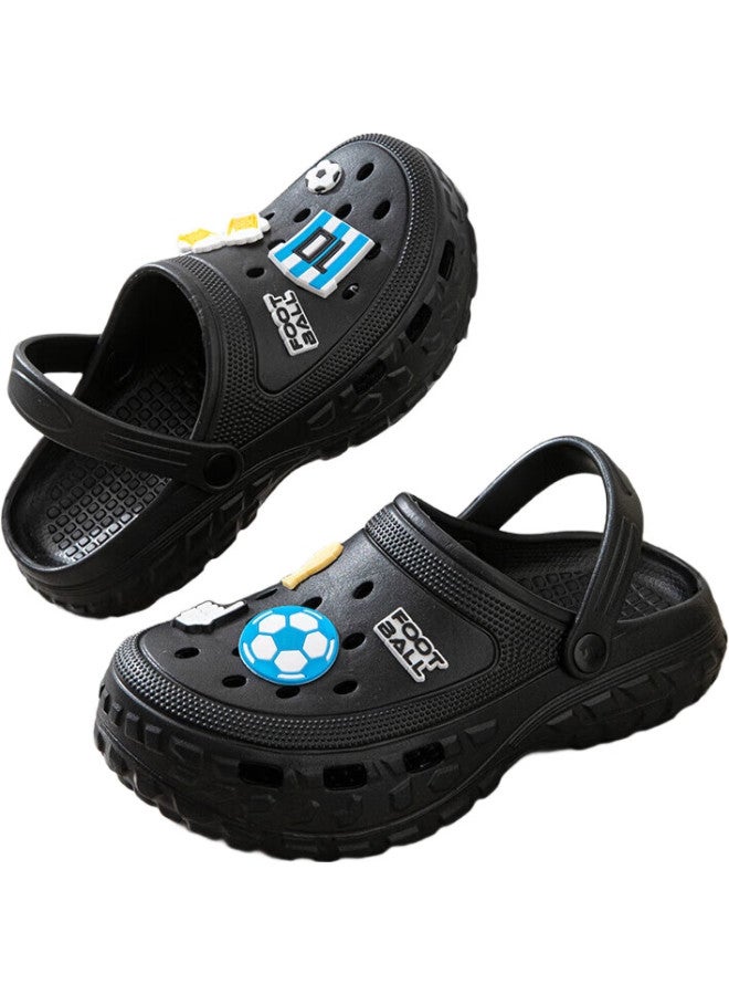 YUZHAOLIN Men'S Outdoor Hollow Shoes Driving Sandals Beach Shoes Toe Slippers Men'S Wear Yf093 Black 40/41 - Image 2