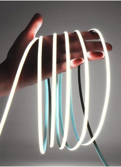 شريط إضاءة LED رفيع للغاية عالي الجودة مرن قابل للقص فائق السطوع مقاوم للماء والغبار  5 ملم 12 فولت شريط اضاءة LED لديكور المنزل والمطبخ والغرف أبيض