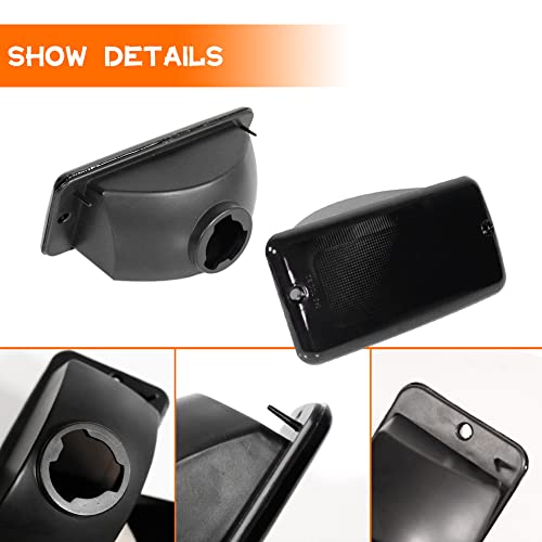 Tonsya For 1997 1998 1999 2000 2001 2002 2003 2004 2005 2006 Jeep Wrangler TJ Front Corner Turn Signal Parking Lights Housings Replacement Smoked Lens - Image 2