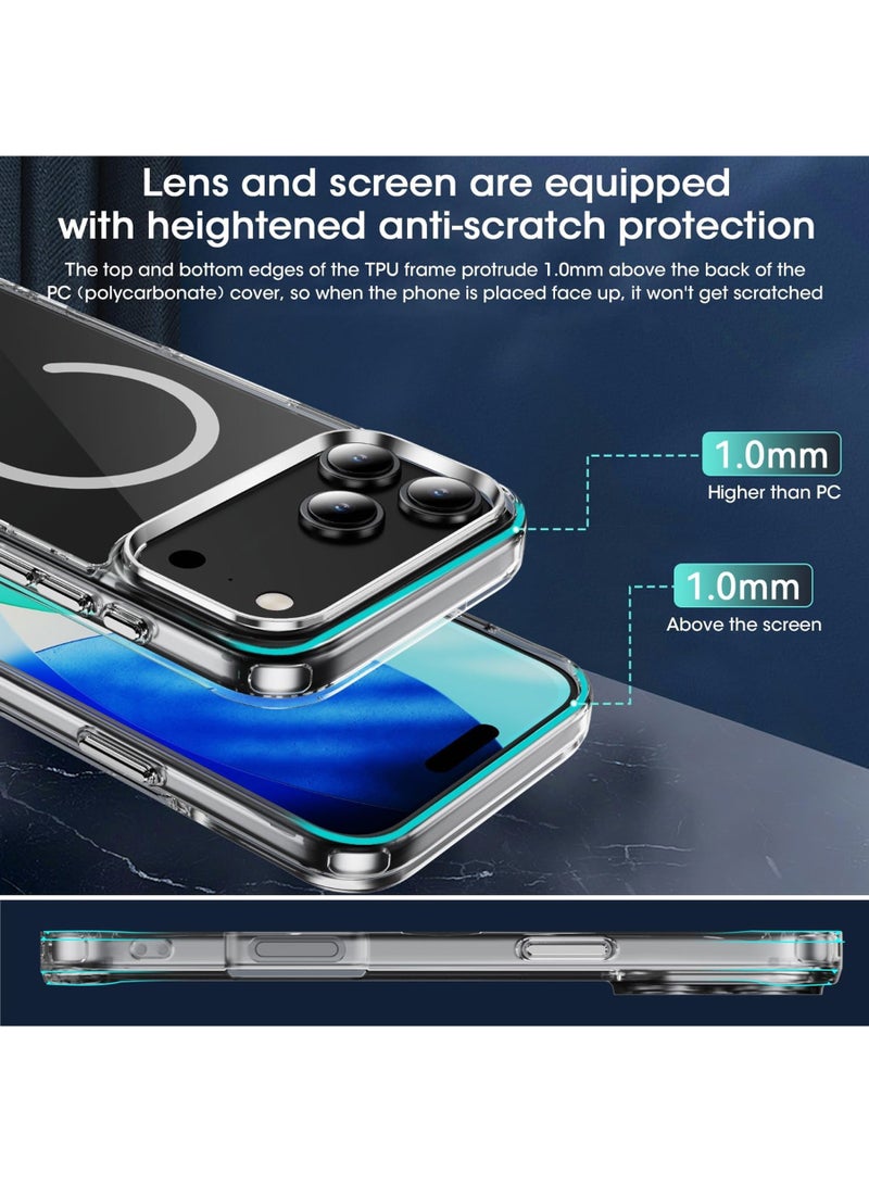 Rock Pow Case for iPhone 17 Pro : Magnetic Case for iPhone 17 Pro Compatible with MagSafe - Anti Yellowing Anti Scratch Shockproof Phone Bumper Cover - Image 2